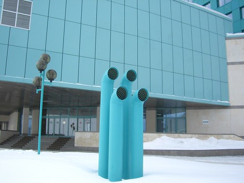 Symbolic pipes near Gazprom regional office ©  S Z