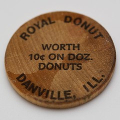 Royal Donut wooden nickel (back)