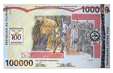 Philippines 100,000 Peso note