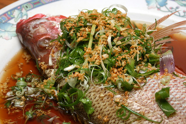 Steamed Red Snapper HK Style
