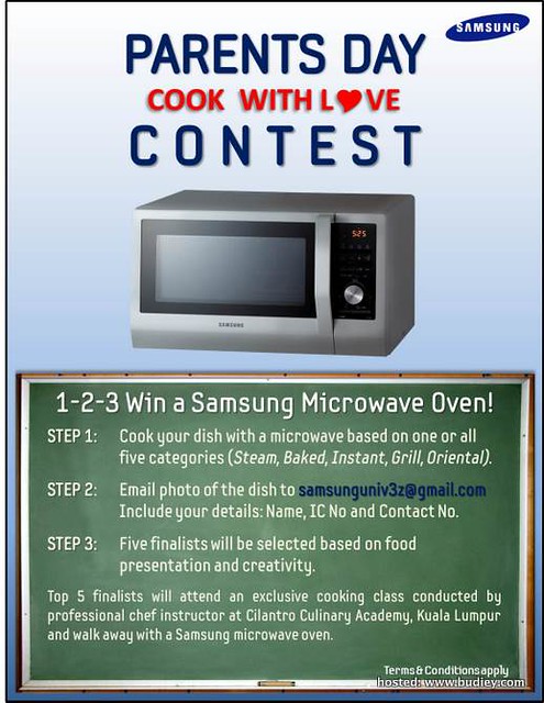 Samsung Parents' Day Cook with Love Contest Poster