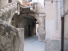 A courtyard near the museum