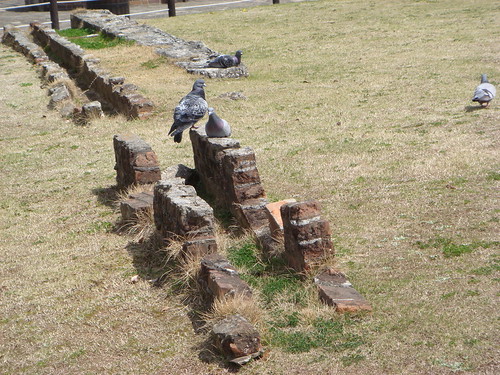 Foundation remains at Nagasaki's Peace Park (by martian cat)