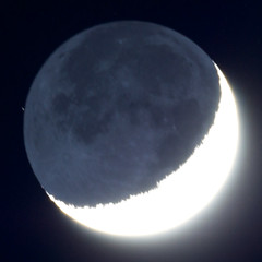 Crescent Moon with earthshine