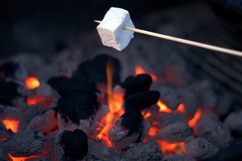 marshmallow, toasting