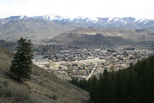View of Ketchum from Baldy Mtn