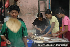 Chapati Line in Mandalay