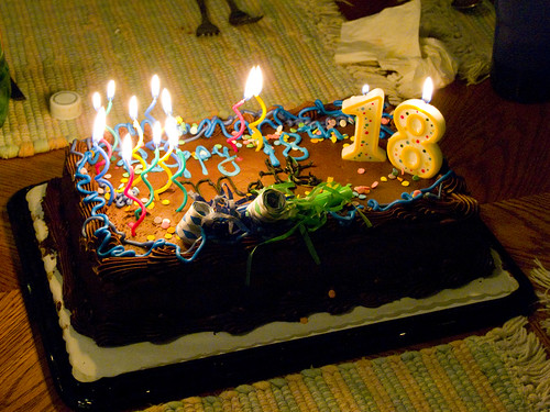 18 The official 18th birthday cake