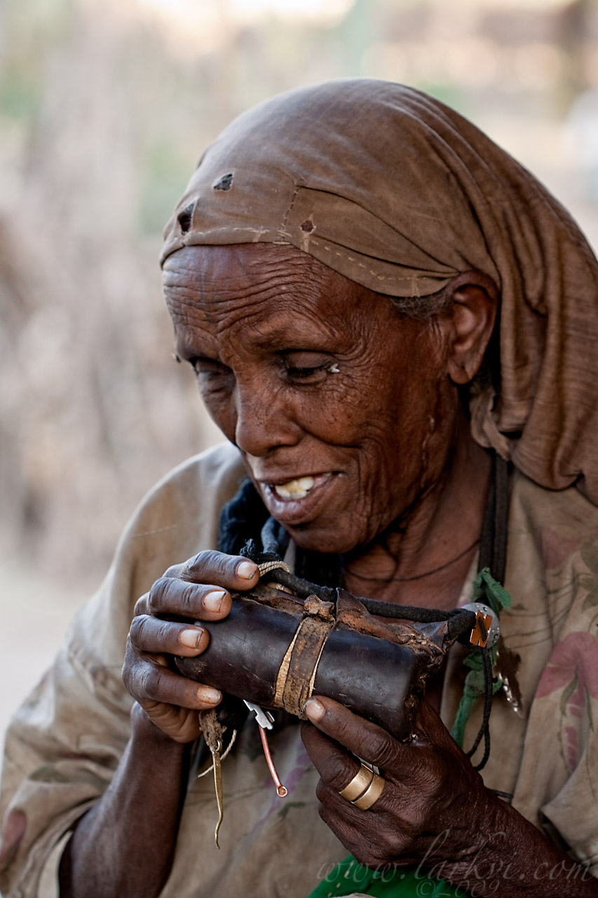 Woman and Scroll, Axum, Tigray, Ethiopia, May 2009