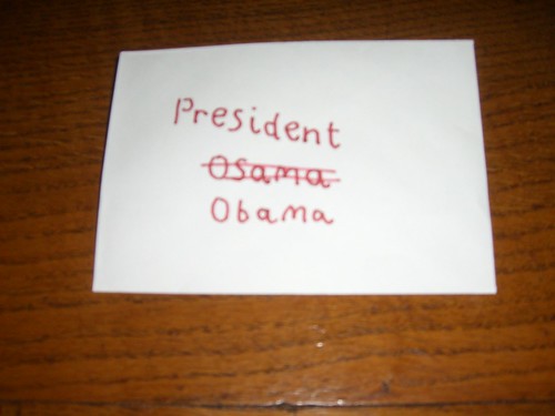 Bush's letter to Obama