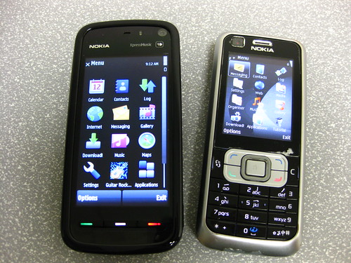 Nokia 5800 XpressMusic and 6120 Classic