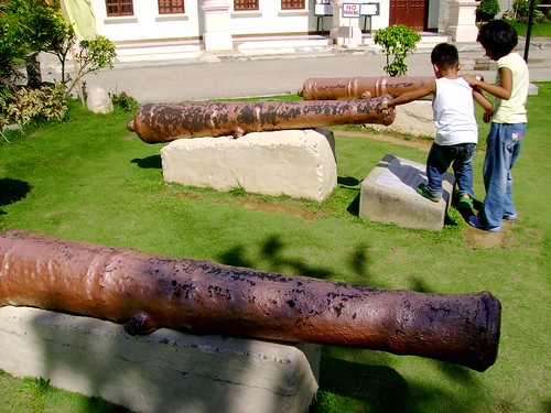 The canons that defended the town from the Moro raiders