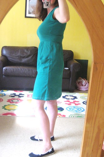 green dress side after