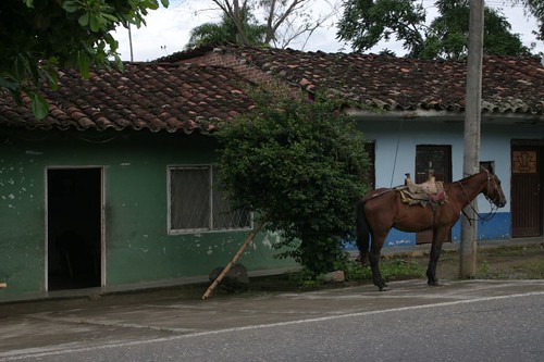 Private parking lot in a southern Colombian village...Near El Bordo.