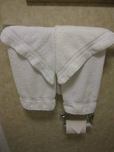 Matching Towels & TP at Radisson Toronto