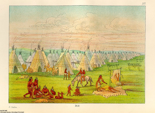 019-Poblado comanche-George Catlin 1841