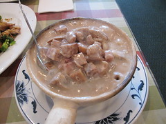 wan lai - taro and pork casserole, after the smoke cleared