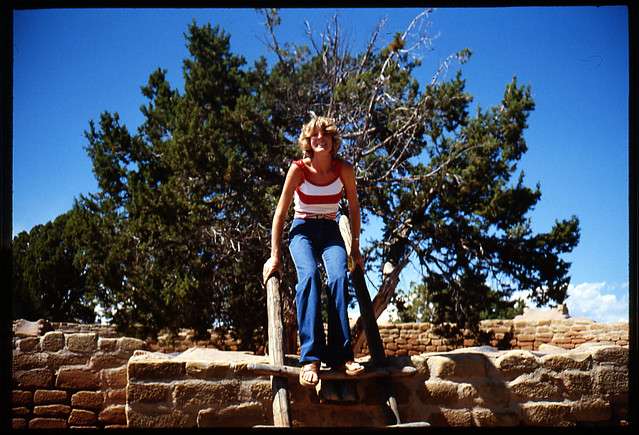 Mom on ladder August 79