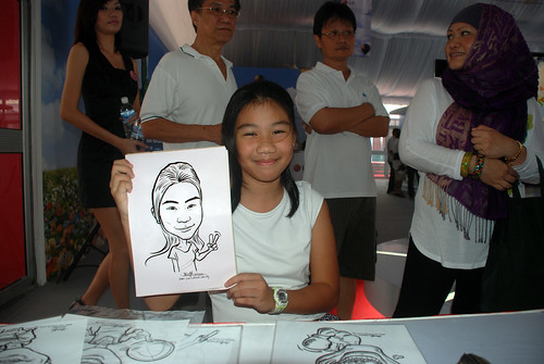 caricature live sketching for LG Infinia Roadshow - day 2 - f