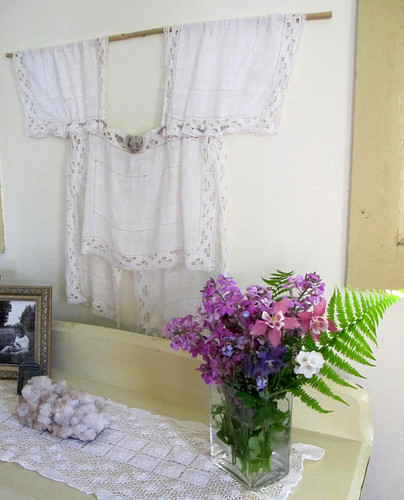 linen and lace blouse in our bedroom