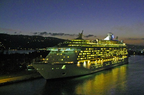 Cruise Ship At Night