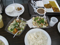 Indian Food from an Indian Restaurant in Jackson Heights, Queens