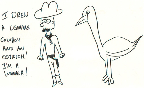 366 Cartoons - 066 - Cowboy and Ostrich