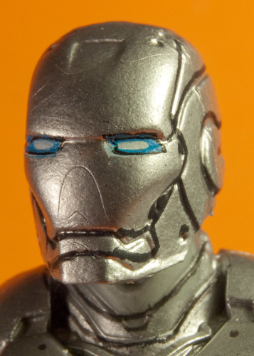 Close up of Iron Man Mark II