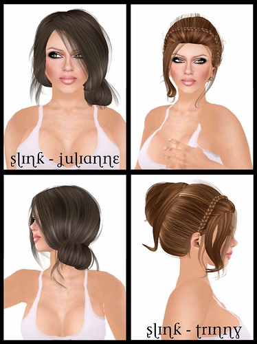 Julianne -She is a gorgeous side bun style with wisps of hair here and wisps 
