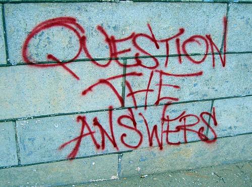 Question the Answers by walknboston, on Flickr