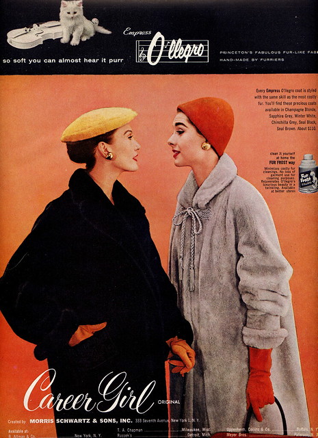 Vintage 1950s Coats Advertisement
