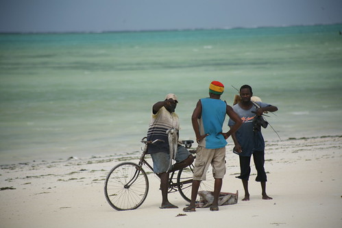 haggling on the beach