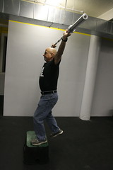 #7. Overhead: Barbell Step-Up.