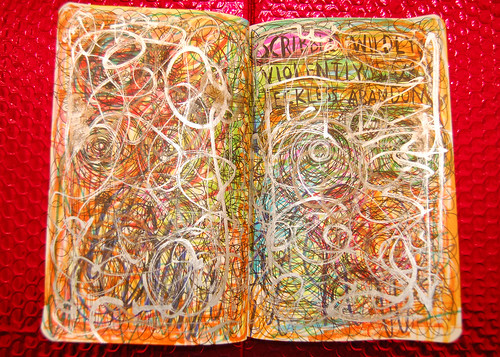 WTJ: scribble wildly, violently with reckless abandon