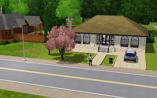 My first sim & house in The Sims 3