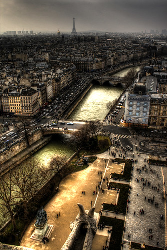 El Sena desde Notre Dame de París. The Seine as seen from Notre Dame Cathedral.