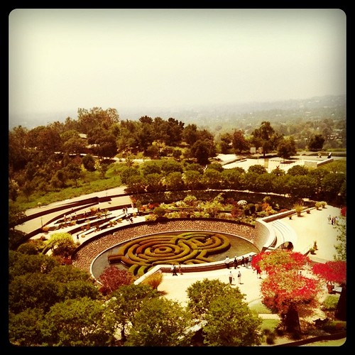 the gardens at the Getty