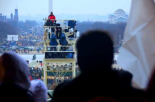 The View President Obama saw just before stepping out onto the Inaugural Platform