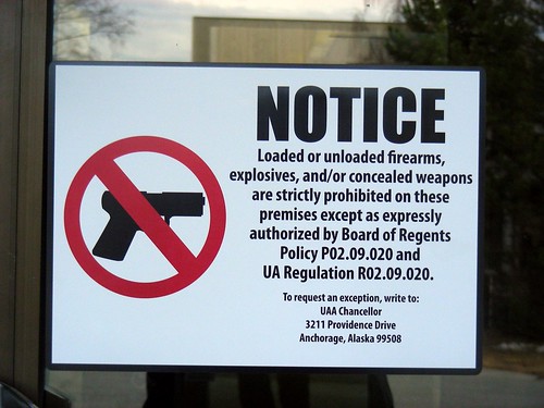 UA no firearms policy