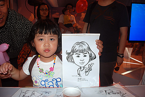 caricature live sketching for LG Infinia Roadshow - day 1 - 24