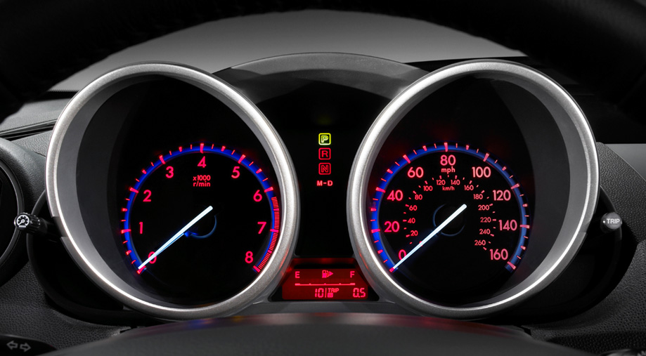 Electroluminescent gauges Mazda3