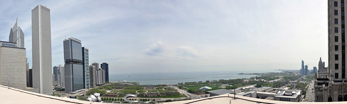 Panorama from atop Six North Michigan, 6 N Michigan Ave, Chicago