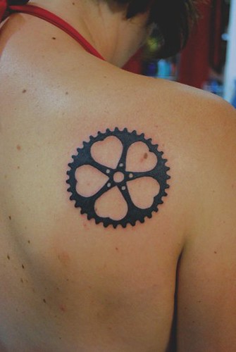 Velolove chainring of hearts tattoo a photo on Flickriver