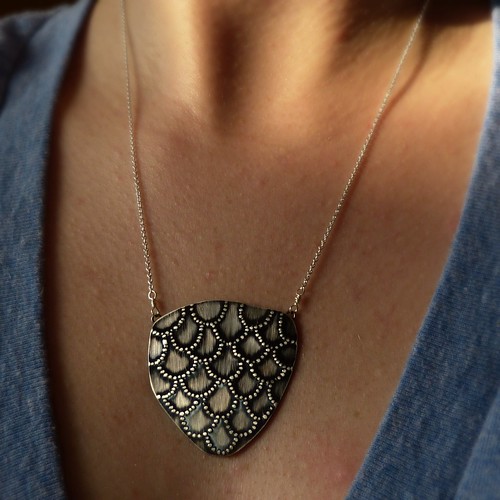 New Scaly Shield Necklace