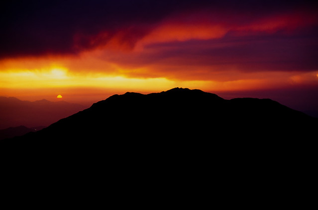 19940716 Sunset Mt.Senjogatake