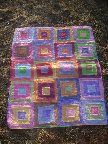 Lydia Ragged Squares Quilt