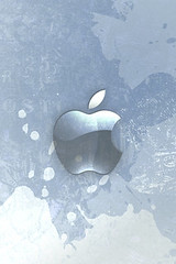 iPhone Wallpaper shiny apple