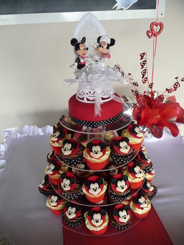 mickey mouse cake ideas pictures. Mickey Cupcake Wedding Tower