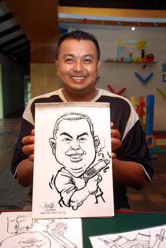 Caricature live sketching for Costa Sands Resort Pasir Ris Day 1 - 7