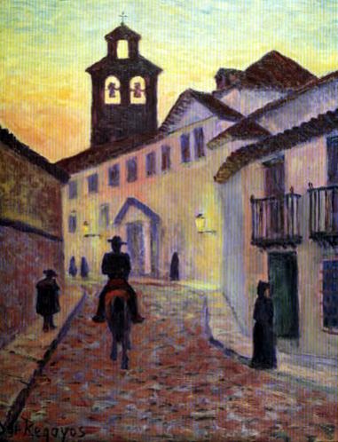 Darius Regoyos. A street in Cordoba, 1903